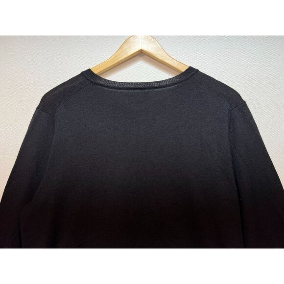 Apt. 9 Mens Merino Wool Preppy Office Pullover Sweater Size Medium Black - Picture 10 of 11